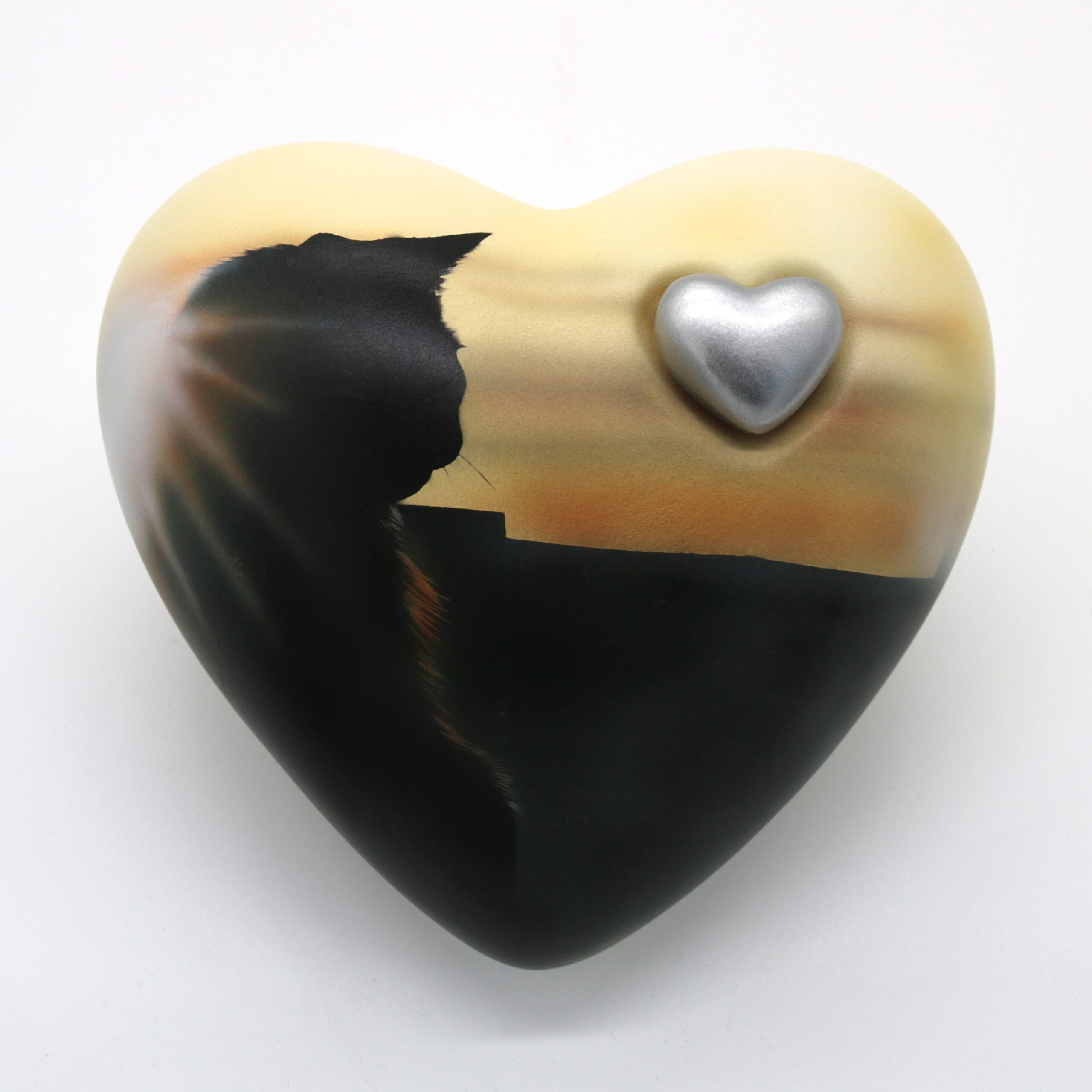 Katzenurne Aufpasserherz