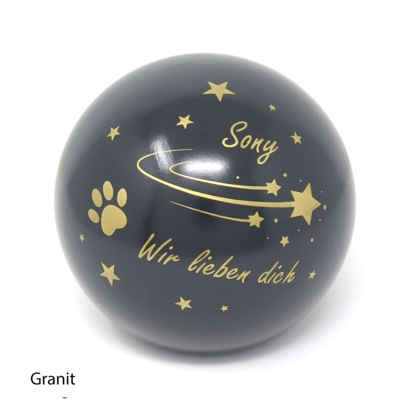 Tierurne Sternenschnuppenkugel