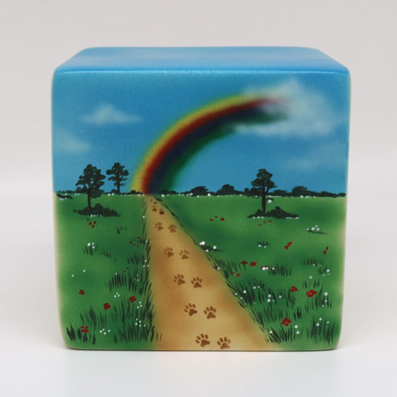 Tierurne Regenbogenbrücke