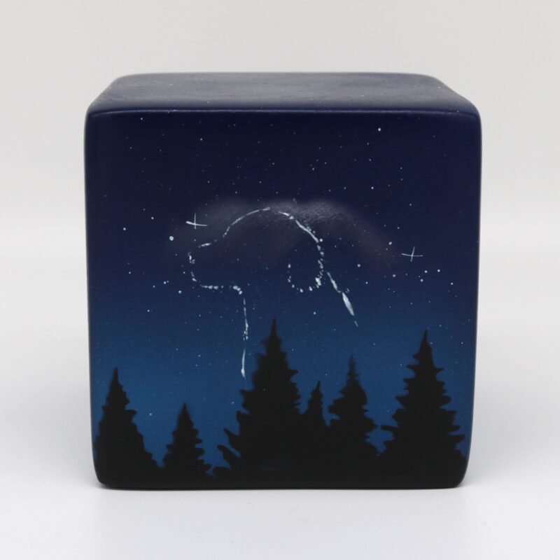 Hundeurne Sternenhund Würfel